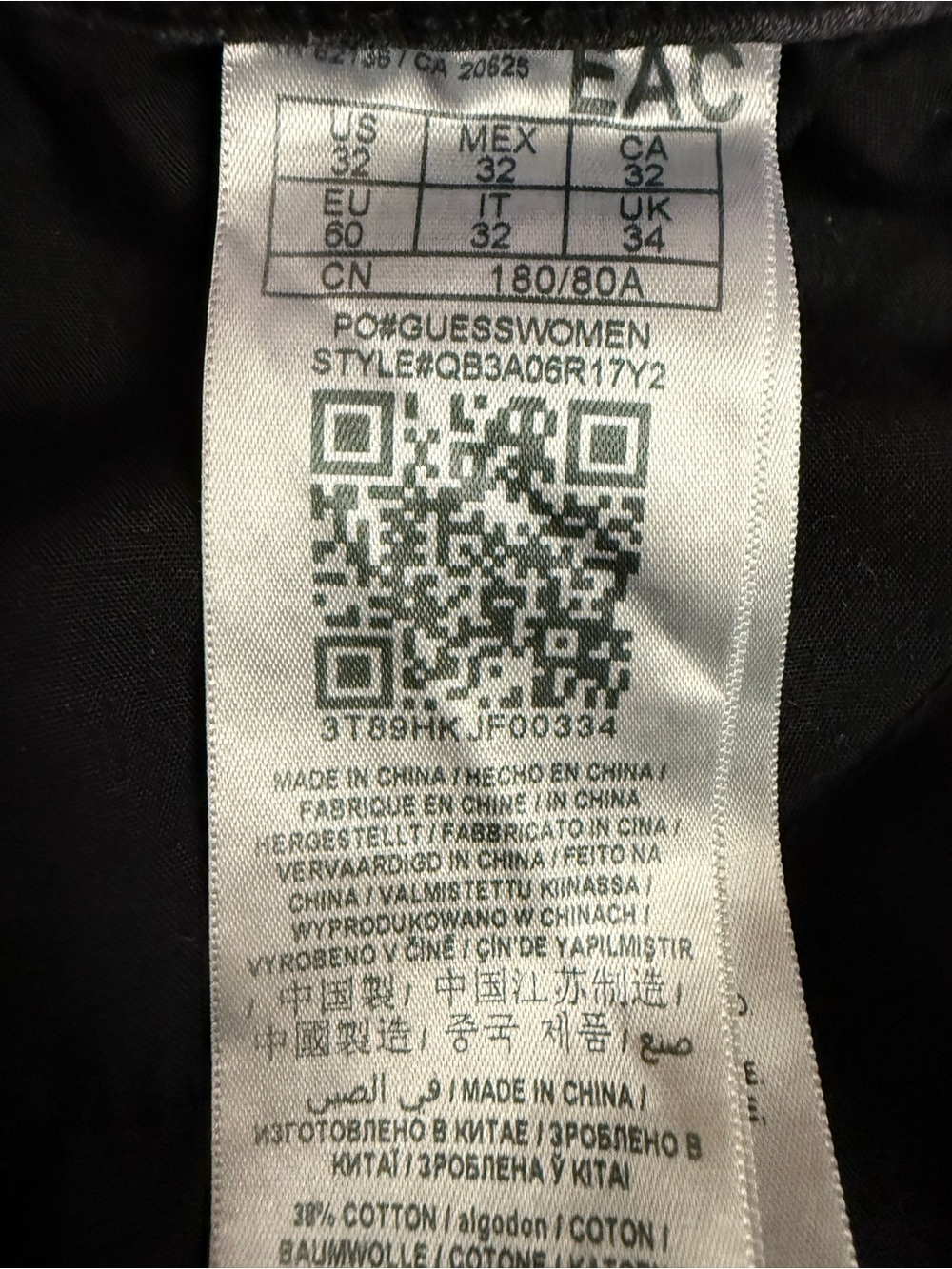 Guess Jeans High Rise Slim Ankle Women’s 32 Black Gray Concrete Faded Stretch - Picture 7 of 8